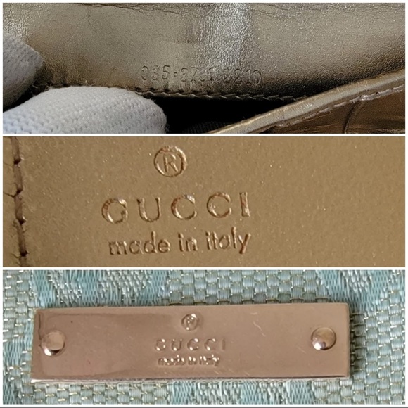 GUCCI GG Fabric Metal Bar Long Wallet - Picture 3 of 8